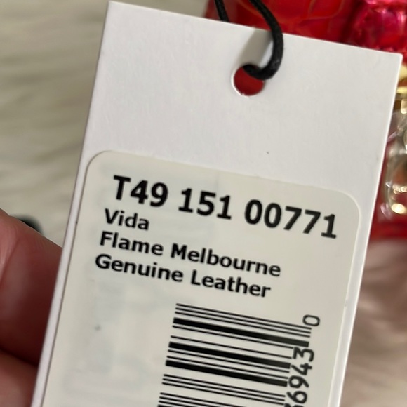 Brahmin Vida Flame Melbourne Collection Crossbody Bag FIRM PRICE - Picture 8 of 9